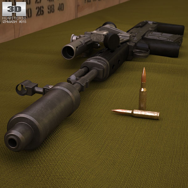 SVU fucile di precisione Modello 3D