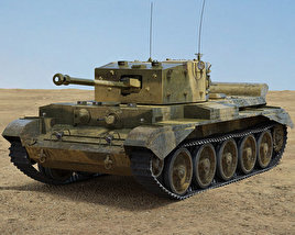 克倫威爾坦克 3D模型