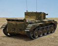 Cromwell Panzer 3D-Modell Rückansicht