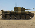 Кромвель крейсерський танк 3D модель side view