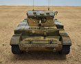 Cromwell tank 3d model front view