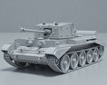 クロムウェル巡航戦車 3Dモデル clay render