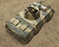 M8 Greyhound 3Dモデル top view