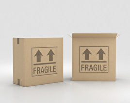 Cardboard Box 3D model