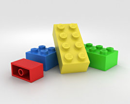 Кубик Lego 3D модель