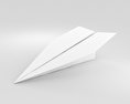 Avião de papel Modelo 3d