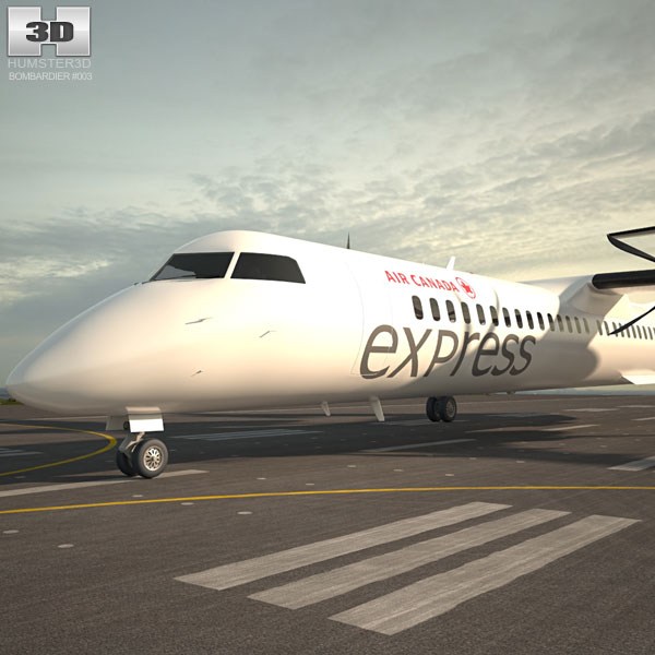 Bombardier Dash 8 3D model