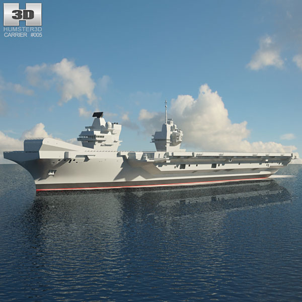 HMS 퀸 엘리자베스 3D 모델 