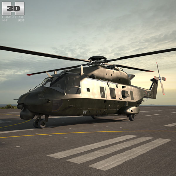 北約直升機工業NH90直升機 3D模型