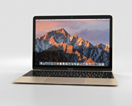 Apple MacBook (2017) Gold 3D-Modell