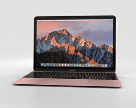 Apple MacBook (2017) Rose Gold Modèle 3D