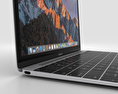 Apple MacBook (2017) Silver 3D-Modell