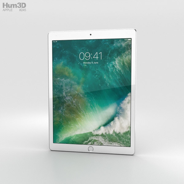 Apple iPad Pro 12.9-inch (2017) Silver Modelo 3D