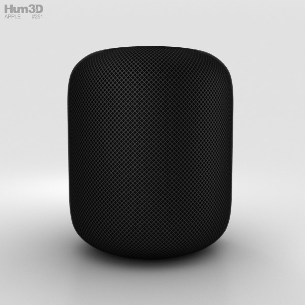 Apple HomePod Negro Modelo 3D