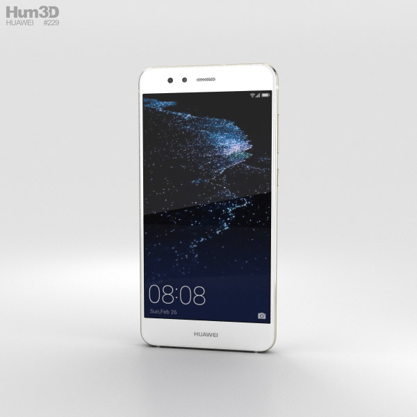 Huawei P10 Lite Pearl White 3D 모델 