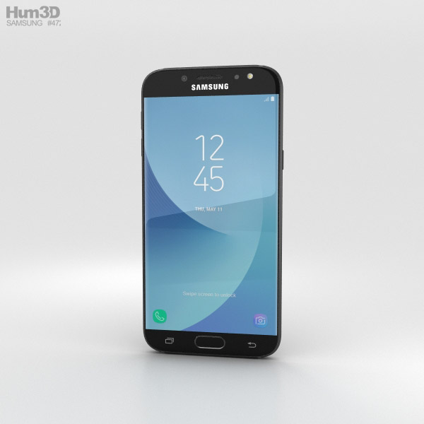 Samsung Galaxy J7 (2017) Negro Modelo 3D