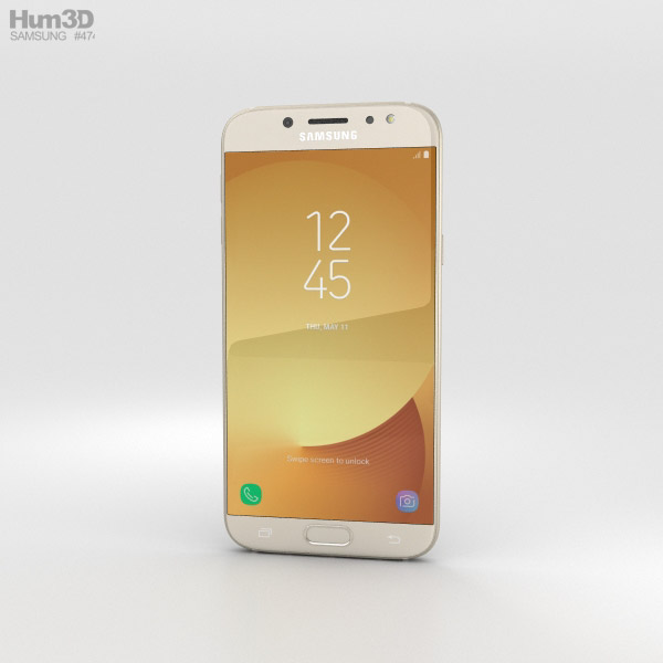 Samsung Galaxy J7 (2017) Gold 3D 모델 
