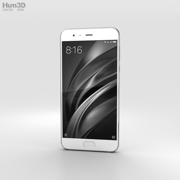Xiaomi Mi 6 Bianco Modello 3D
