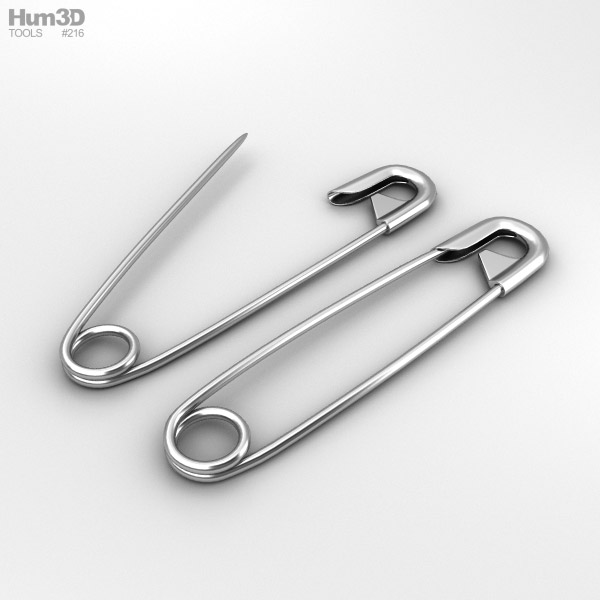Safety Pins 3D model