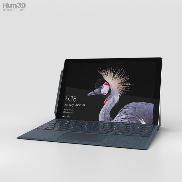 Microsoft Surface Pro (2017) Cobalt Blue 3D model