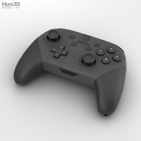 Nintendo Switch Pro 游戏控制器 3D模型