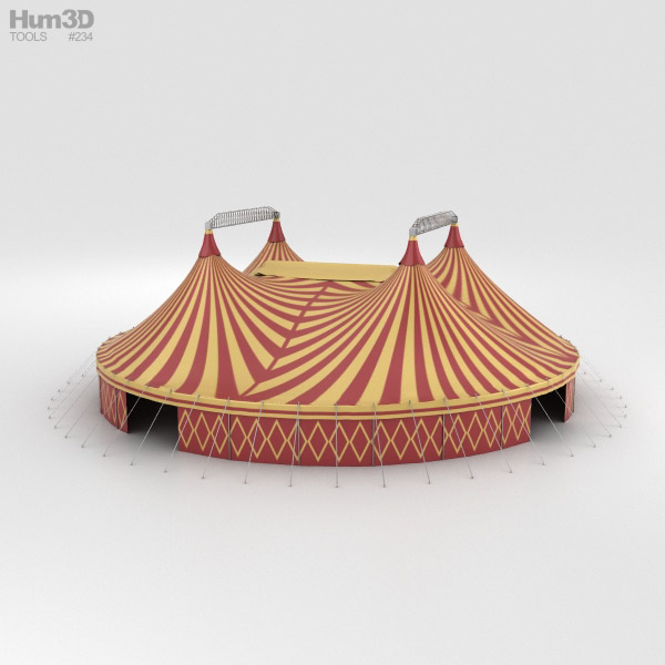 Цирковий намет 3D модель