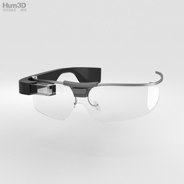 Google Glass Enterprise Edition Preto Modelo 3d