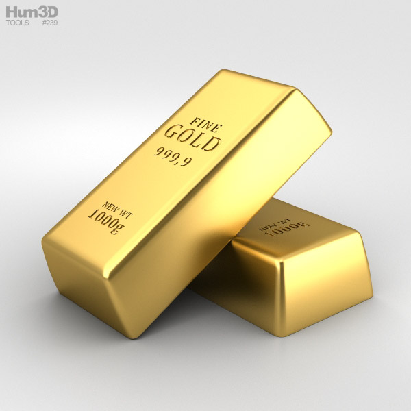 Gold Bar 3D model