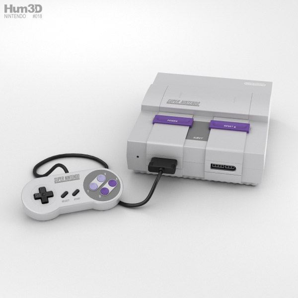 Nintendo SNES 3D model