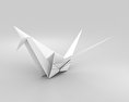 Origami-Kranich 3D-Modell