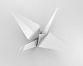 Grue en origami Modèle 3d