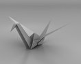 Origami gru Modello 3D