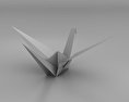 Origami-Kranich 3D-Modell