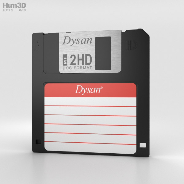Floppy Disk 3.5 inch 3D model