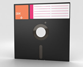 Floppy Disk 8 pollici Modello 3D