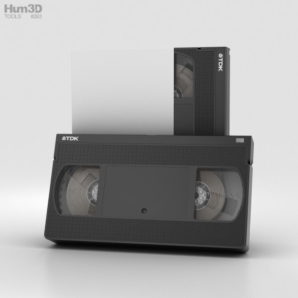 Кассета VHS 3D модель