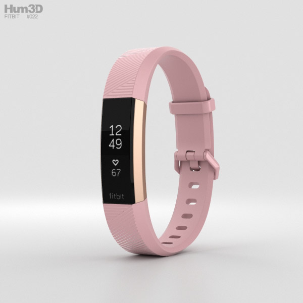 Fitbit Alta HR Soft Pink Modello 3D
