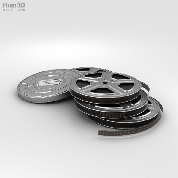 Video Film Reel 3D model