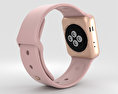 Apple Watch Series 3 38mm GPS + Cellular Gold Aluminum Case Pink Sand Sport Band Modelo 3d