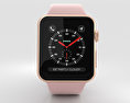 Apple Watch Series 3 38mm GPS + Cellular Gold Aluminum Case Pink Sand Sport Band 3Dモデル