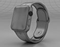 Apple Watch Series 3 38mm GPS + Cellular Space Gray Aluminum Case Black Sport Band 3D模型