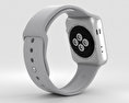 Apple Watch Series 3 42mm GPS + Cellular Silver Aluminum Case Fog Sport Band 3D-Modell