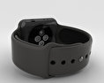 Apple Watch Edition Series 3 42mm GPS Gray Ceramic Case Gray/Black Sport Band 3d model