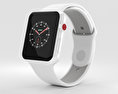 Apple Watch Edition Series 3 42mm GPS White Ceramic Case Soft White/Pebble Sport Band 3D-Modell