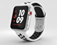 Apple Watch Series 3 Nike+ 38mm GPS Silver Aluminum Case Pure Platinum/Black Sport Band Modelo 3d