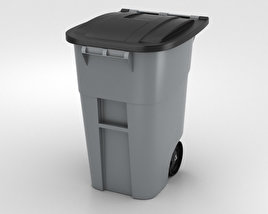 Wheeled Garbage Bin 3D model