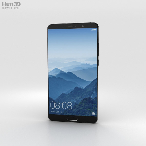 Huawei Mate 10 黑色的 3D模型