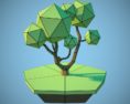 Low poly tree Modelo 3D gratuito
