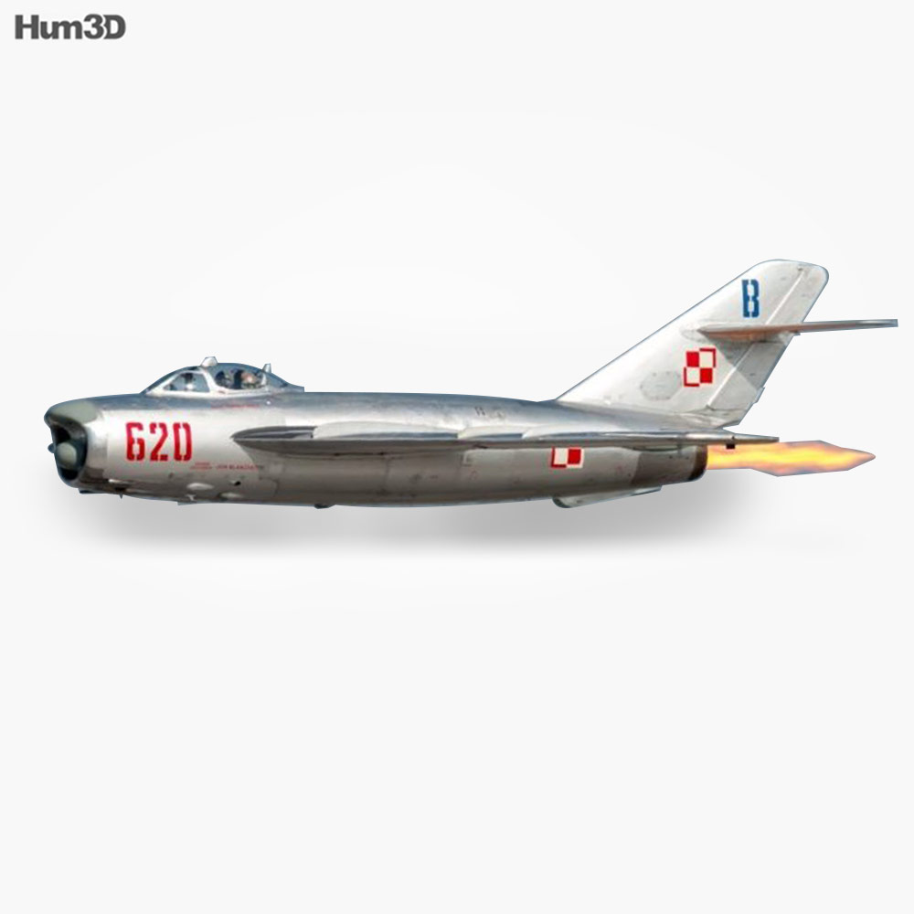 Mikoyan-Gurevich MiG-17 3D модель
