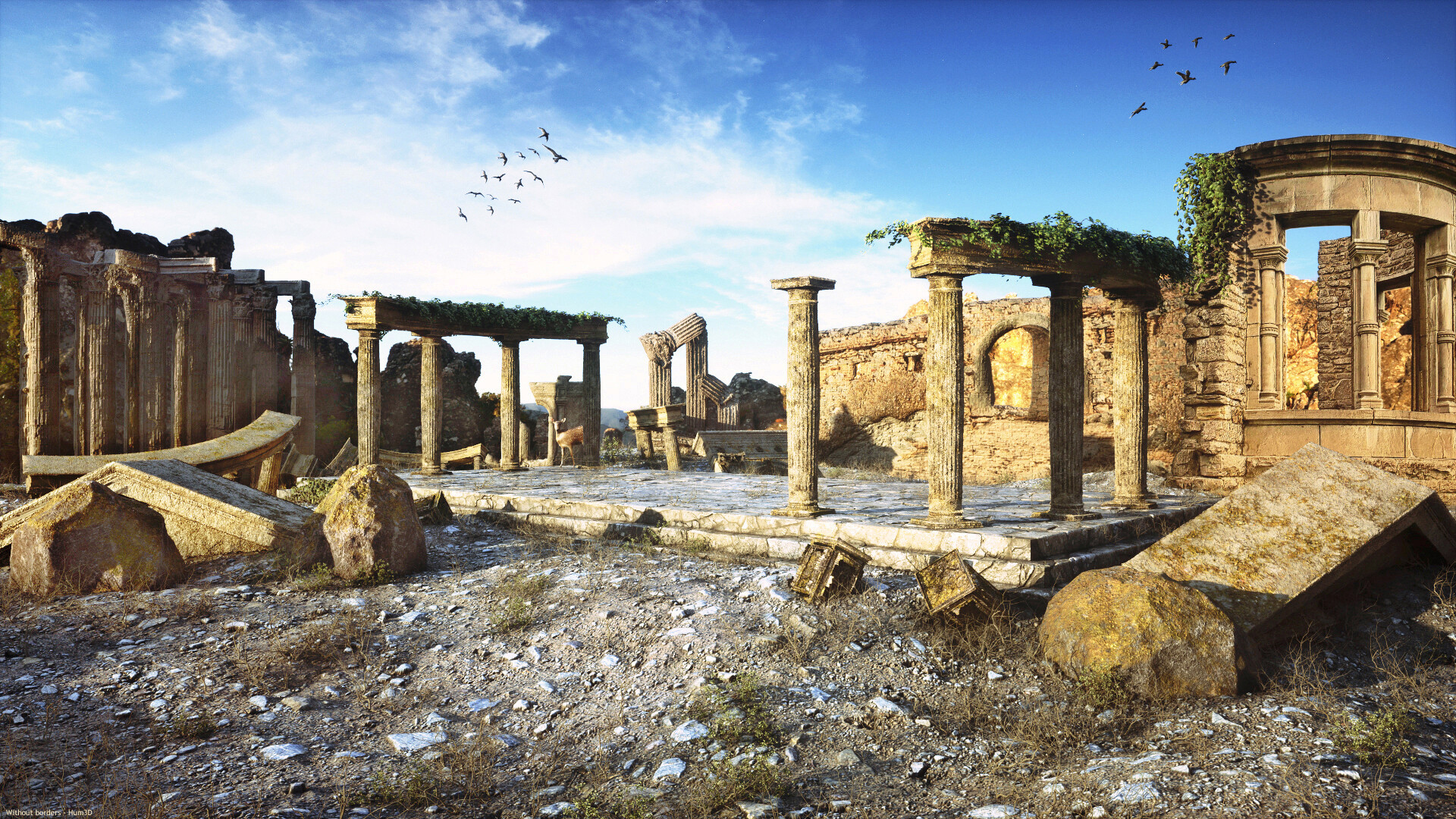 Ancient Ruins in Greece by Adrian Kulawik